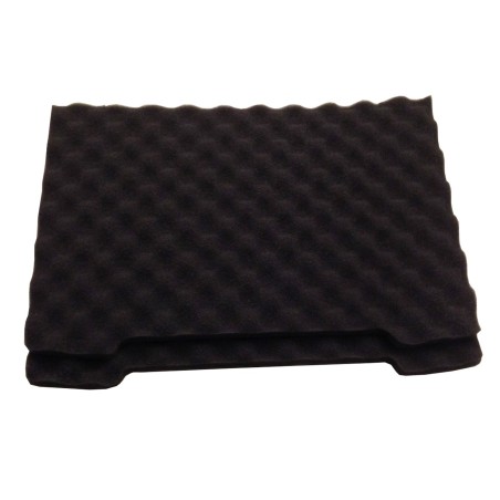 Lot De 4 Mousses Prédécoupées Noires – 400x300x10mm, Polyuréthane, Pour Mallettes De Protection