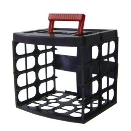 Transport case with 4 bucket-style cases