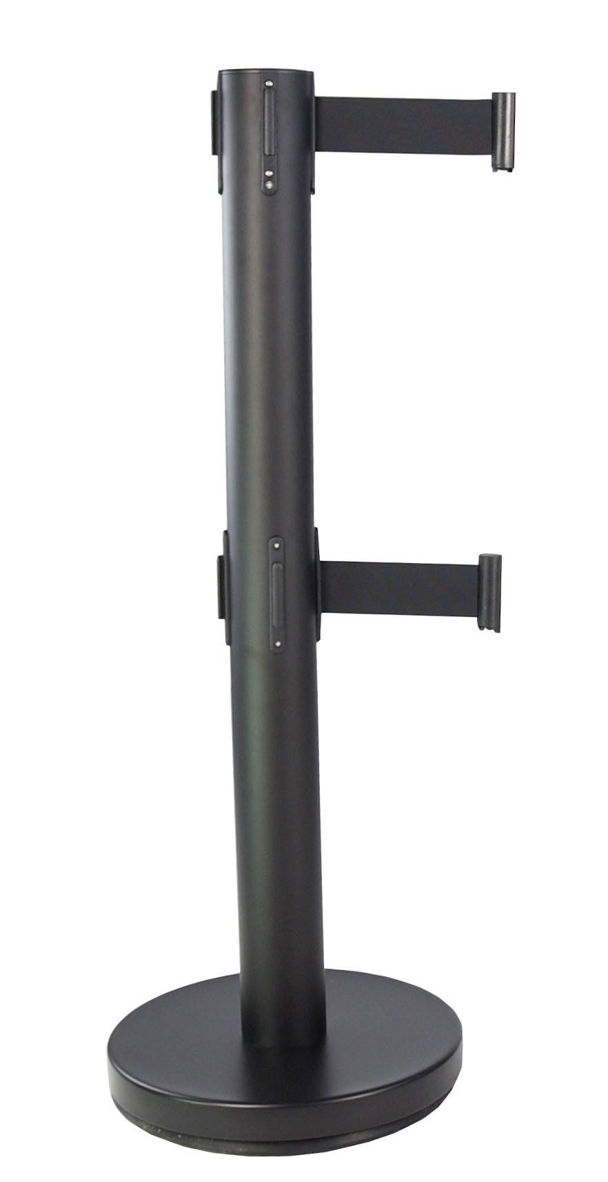 Poteau de guidage à double sangle