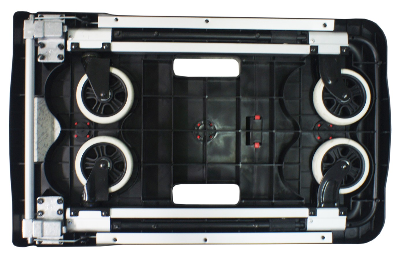 Foldable handling trolley