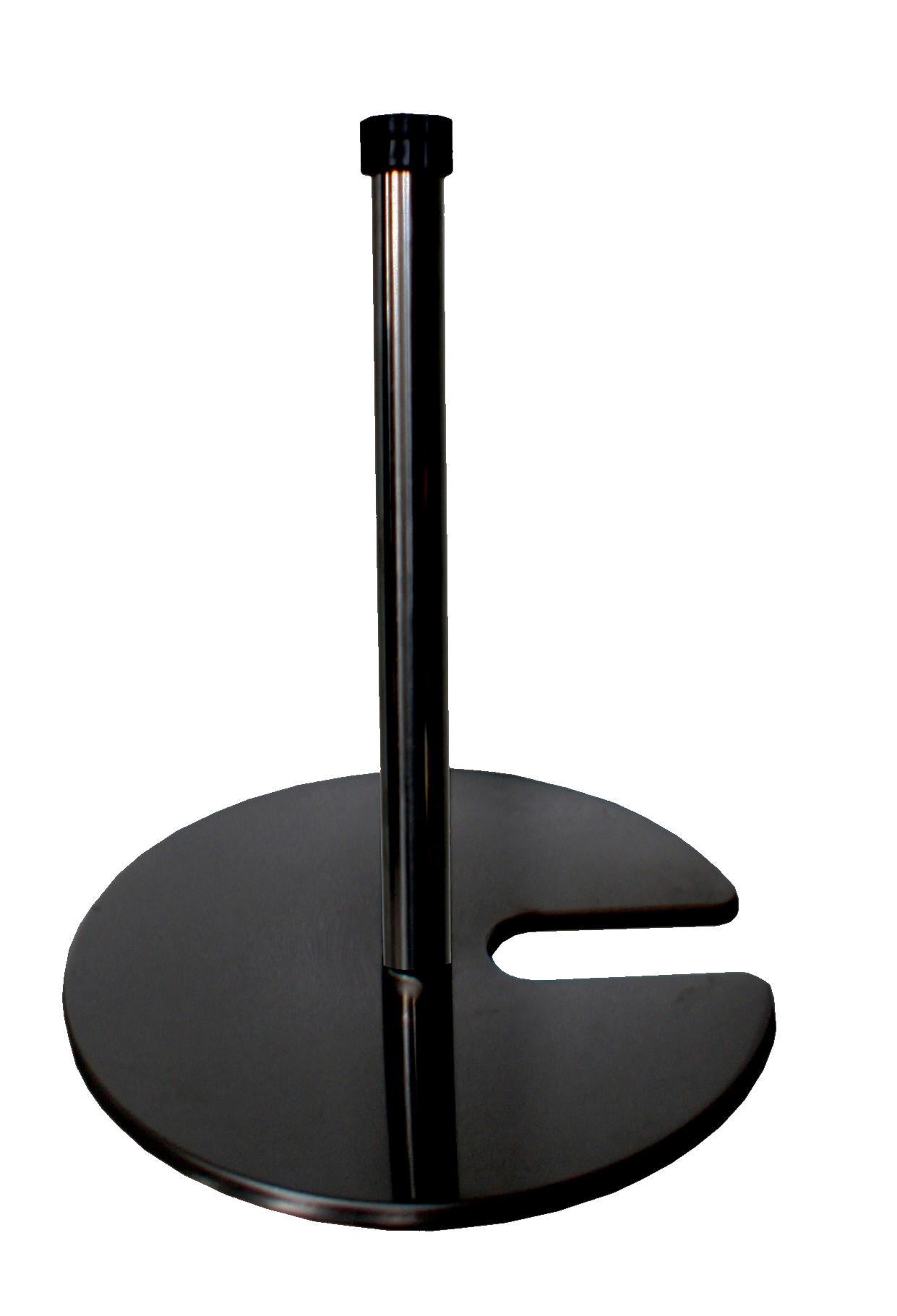 Exhibition post for elastic rope