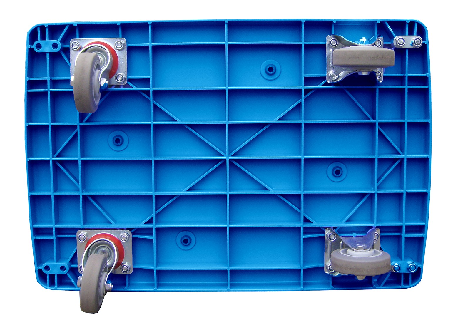 Foldable handling trolley