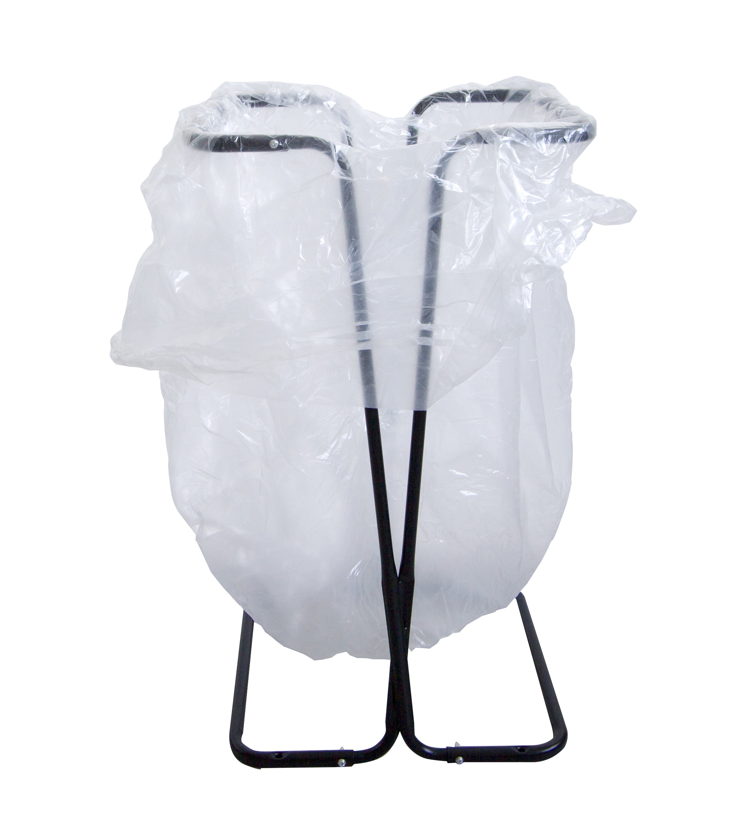 Free-standing trash bag holder