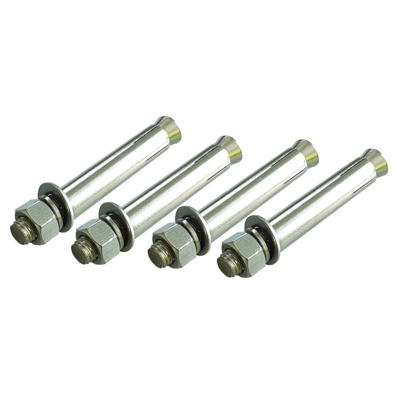 Concrete fastening for barrier