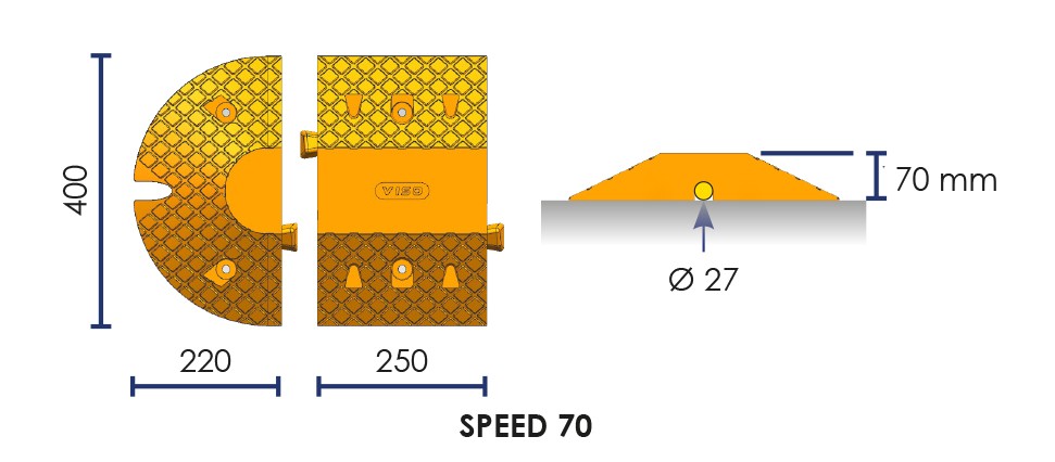 Modular speed bump