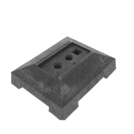 Base mobile pour panneaux et barrières 3 trous