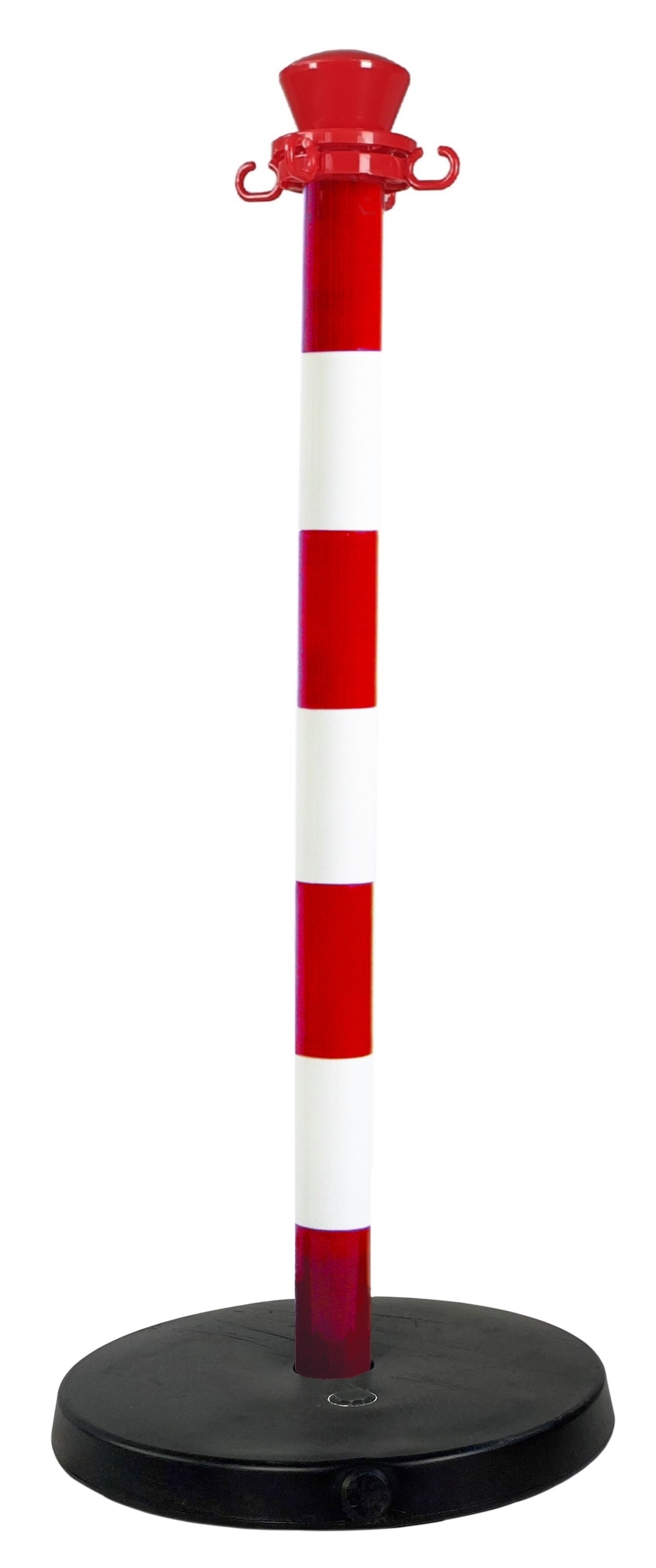 Plastic bollard with heavy base