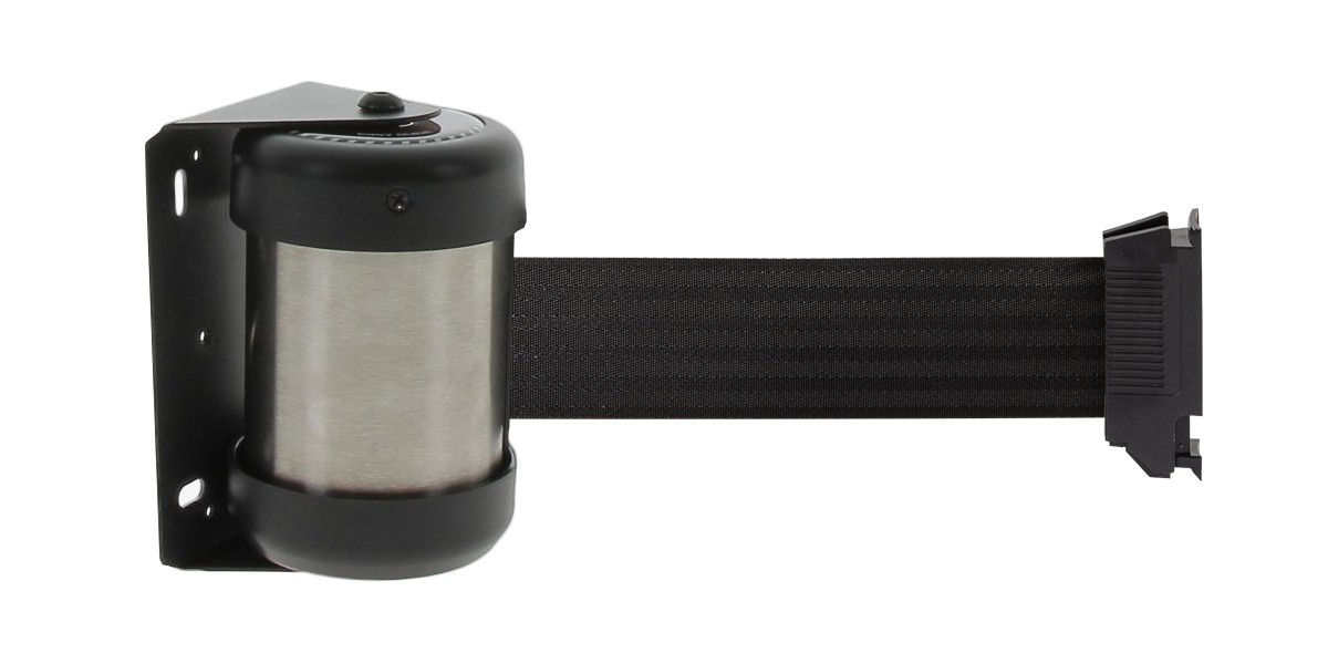 Premium wall-mounted strap retractor