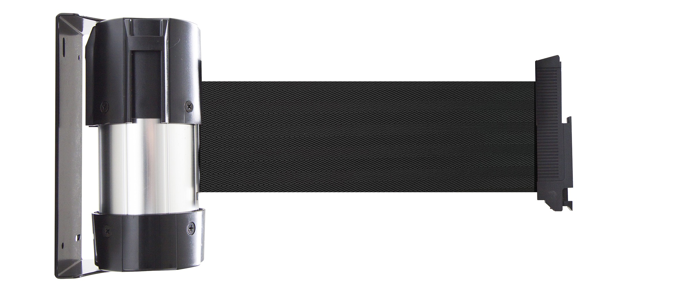 Premium wall-mounted strap retractor