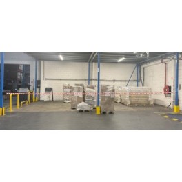 Premium outdoor wall-mounted belt barrier 20m x 5cm