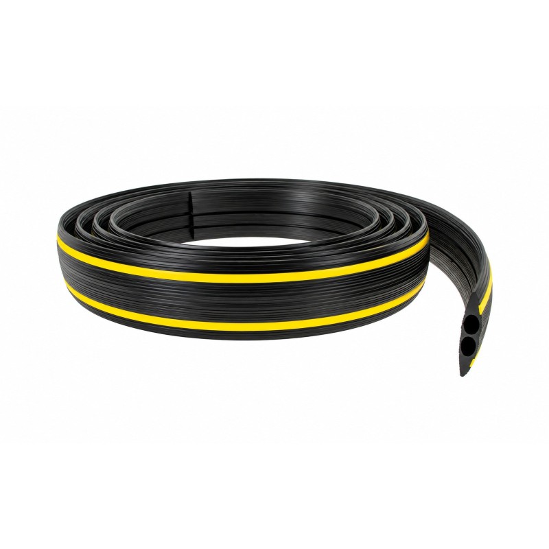 Passe-câbles 3m en rouleau 2 canaux 20x10mm