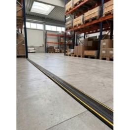 Passe-câbles 3m en rouleau 2 canaux 20x10mm