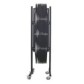 Extendable steel safety barrier