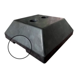 Base pour barrière de sécurité polypropylène