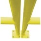 Safety barrier with steel rounded edges