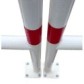 Safety barrier with steel rounded edges