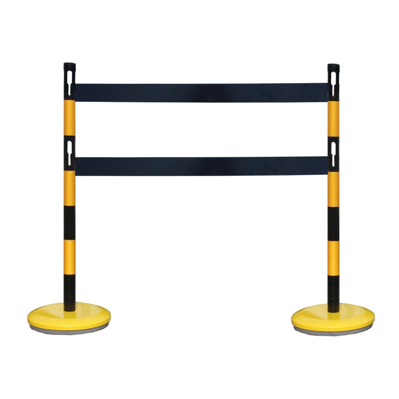 Steel marking post kit with barrier