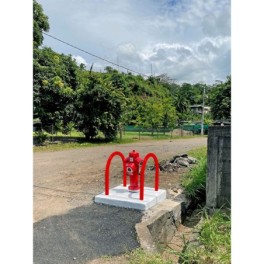 Steel safety barrier to embed ø 40