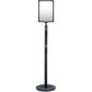 Steel bollard with base and chain