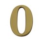 Golden adhesive numeral