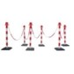 Plastic bollard with chain - Monobloc