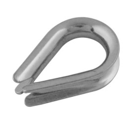 Cosse cœur inox