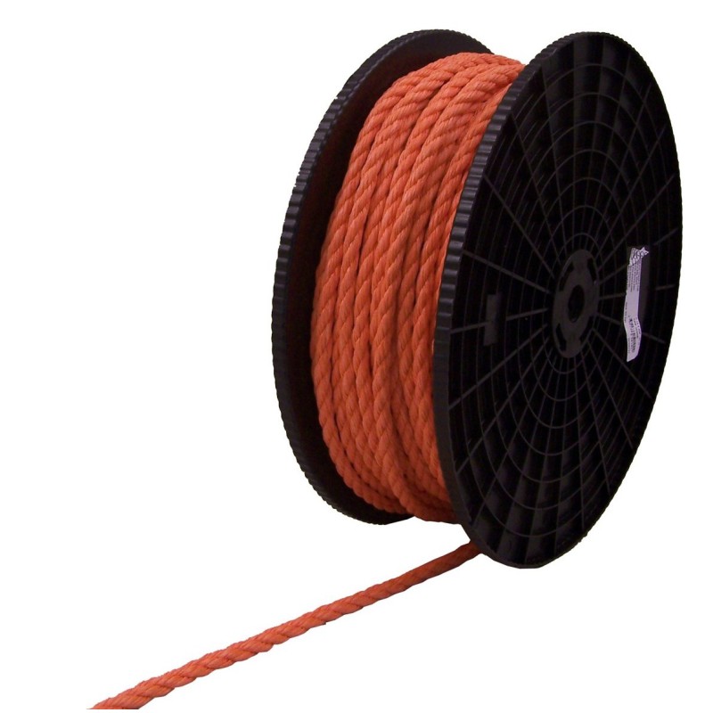 Colored polypropylene rope - spool