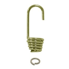 Crochet acier plastifié