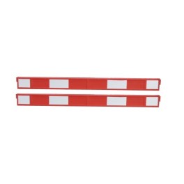 Fixed plastic barrier