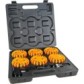 Mallette de 6 lampes de chantier clignotantes à led 9 positions