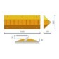 Steel anti-rollback speed bump
