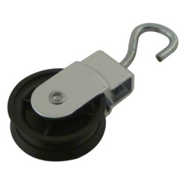 Swivel hook pulley