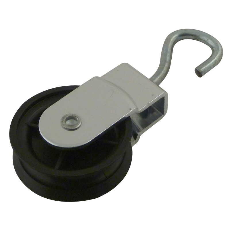 Swivel hook pulley