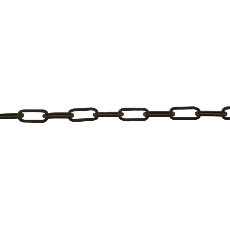 Hammered square steel wire Figaro chain