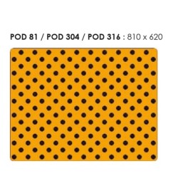 Tactile paving slab with nails