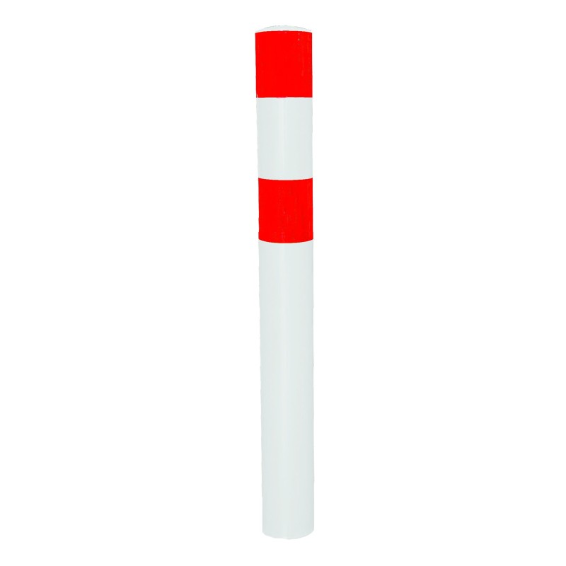 Steel safety bollard to embed