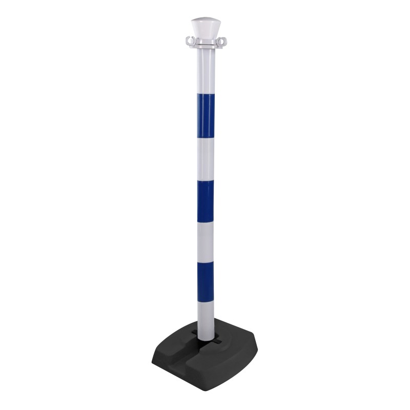 Poteau plastique avec base pliante