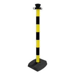 Poteau plastique avec base pliante
