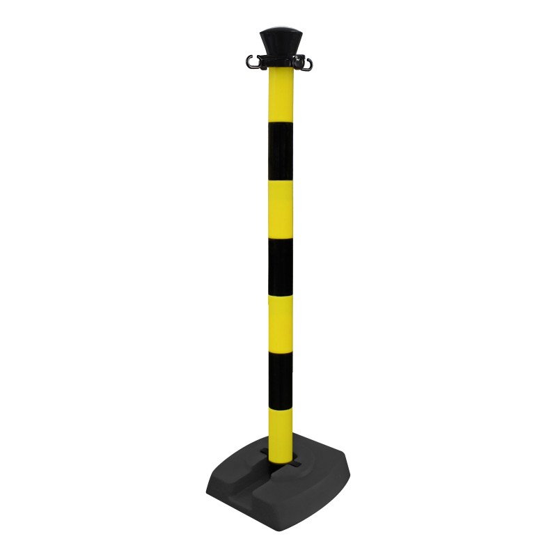 Poteau plastique avec base pliante