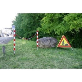 Plastic bollard for ground planting