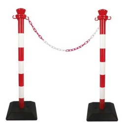 Plastic bollard with chain - kit