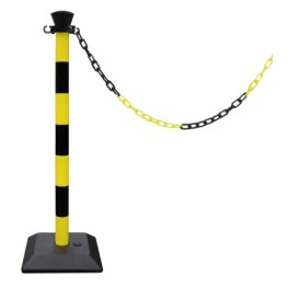 Plastic bollard with chain - kit
