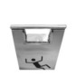 Stainless steel danger warning stand