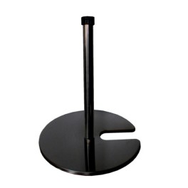 Exhibition post for elastic rope