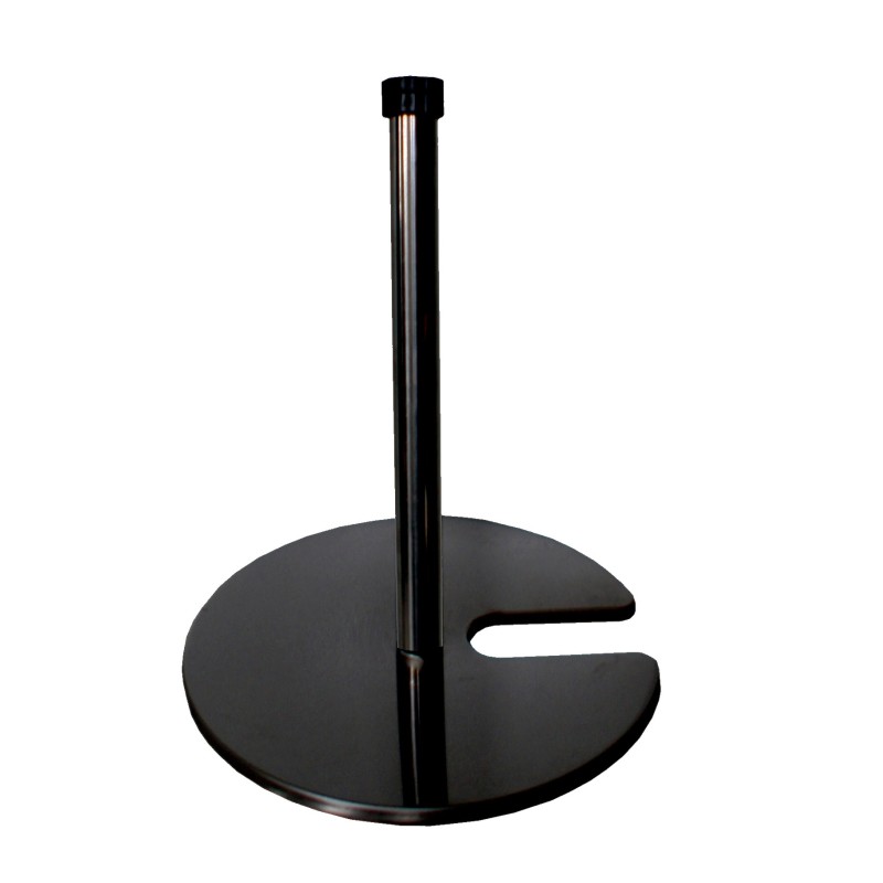 Exhibition post for elastic rope