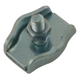 Steel wire rope clip