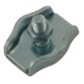 Steel wire rope clip