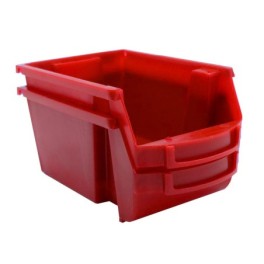 Nestable and stackable bin with a capacity ranging from 1L to 28L