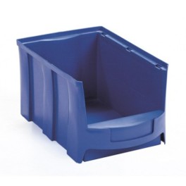 Stackable storage bin with large opening, available in sizes from 1L to 28L