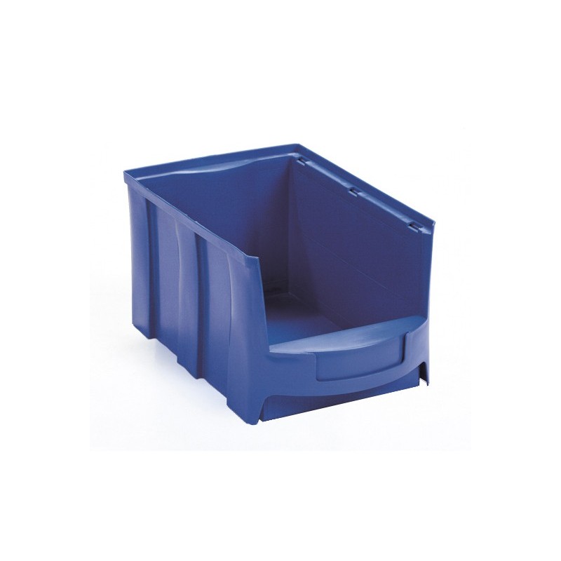 Stackable storage bin with large opening, available in sizes from 1L to 28L